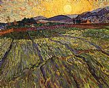 Wheat Field with Rising Sun